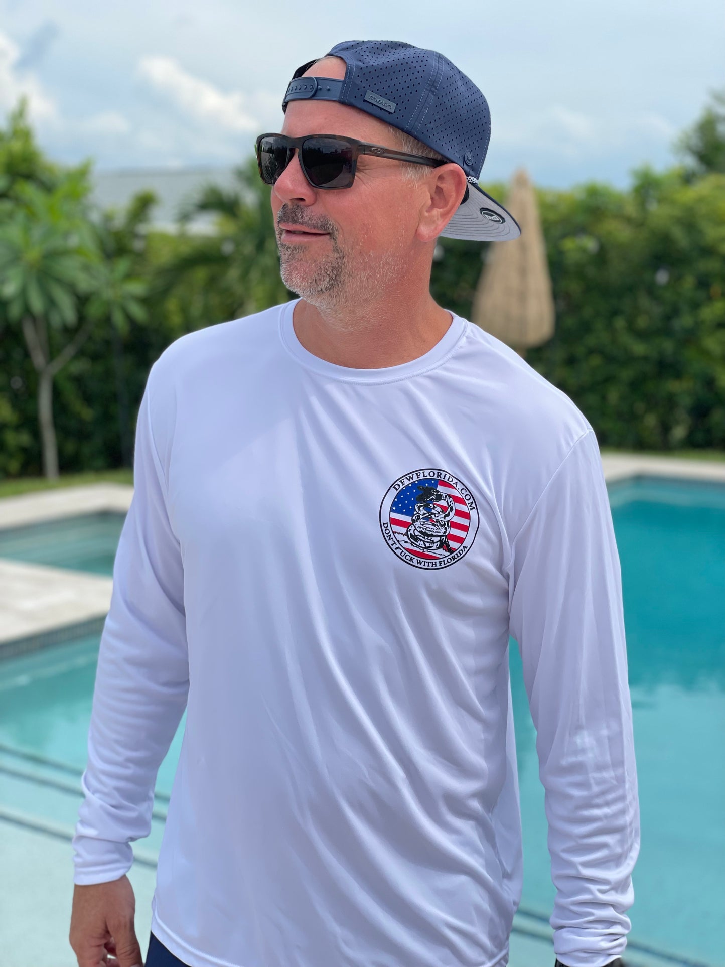 Snalligator Red White & Blue SPF 50+ Long Sleeve