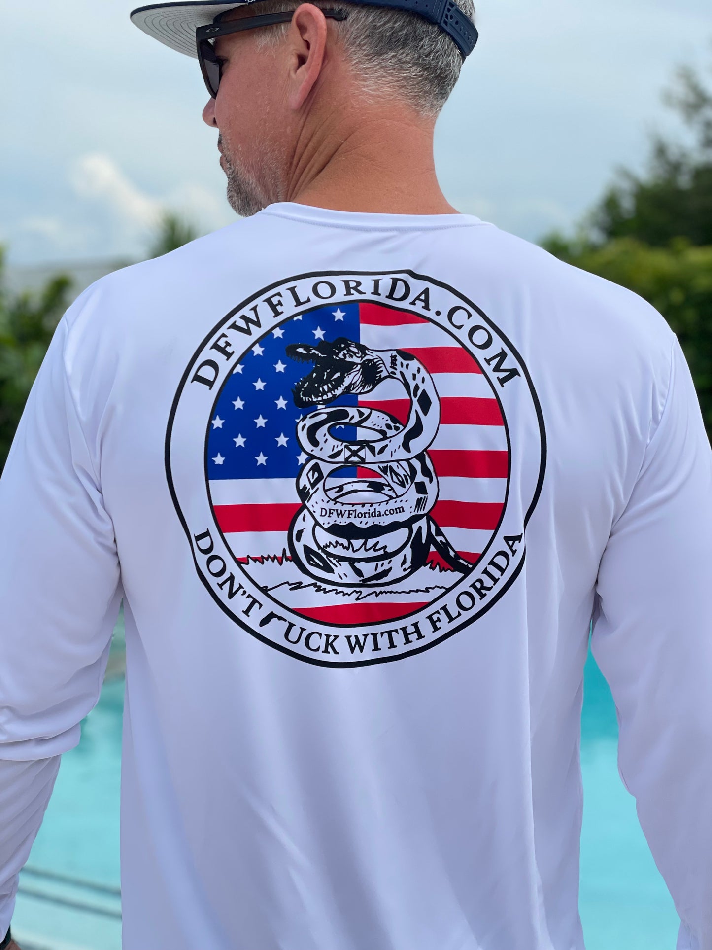 Snalligator Red White & Blue SPF 50+ Long Sleeve